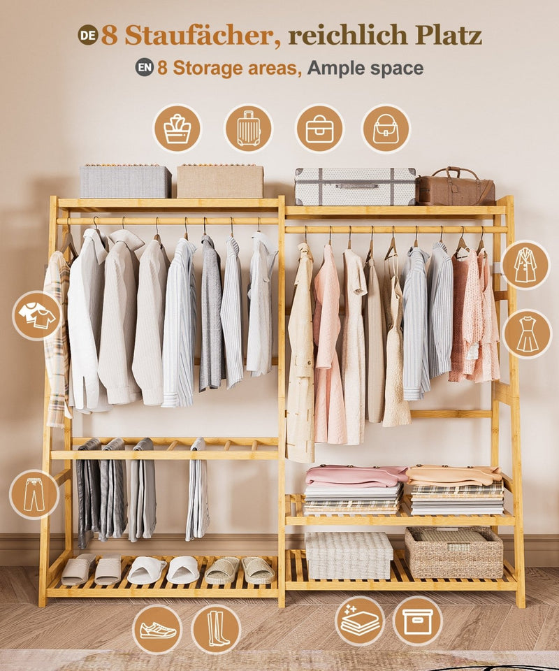 Yorbay Garderobenständer aus Bambus - YB102-Z109 - 12 - Yorbay.de