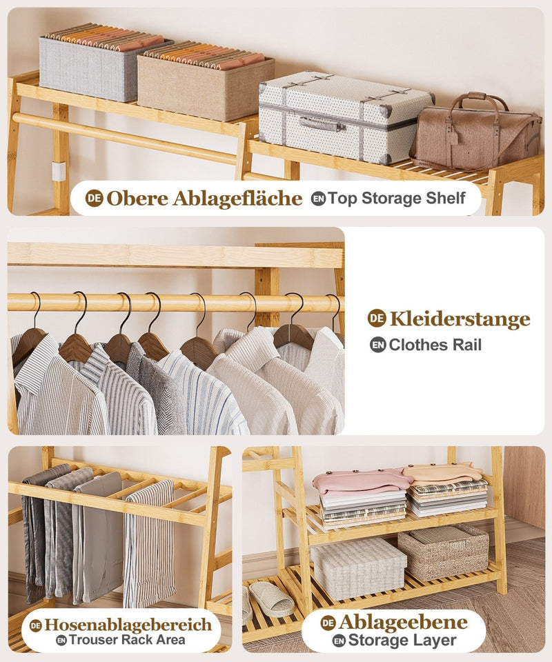Yorbay Garderobenständer aus Bambus - YB102-Z109 - 13 - Yorbay.de