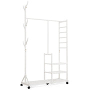 Yorbay Garderobenständer aus Bambus auf Rollen - YB024 - Z044 - 9 - Yorbay.de