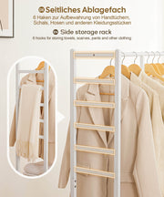 Yorbay Garderobenständer aus Bambus auf Rollen - YB024 - Z044 - 14 - Yorbay.de