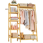 Yorbay Kleiderständer mit Regalen & Kleiderstange aus Bambus - YB103 - Z110 - 9 - Yorbay.de
