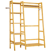 Yorbay Kleiderständer mit Regalen & Kleiderstange aus Bambus - YB103 - Z110 - 1 - Yorbay.de