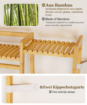 Yorbay Kleiderständer mit Regalen & Kleiderstange aus Bambus - YB103 - Z110 - 6 - Yorbay.de