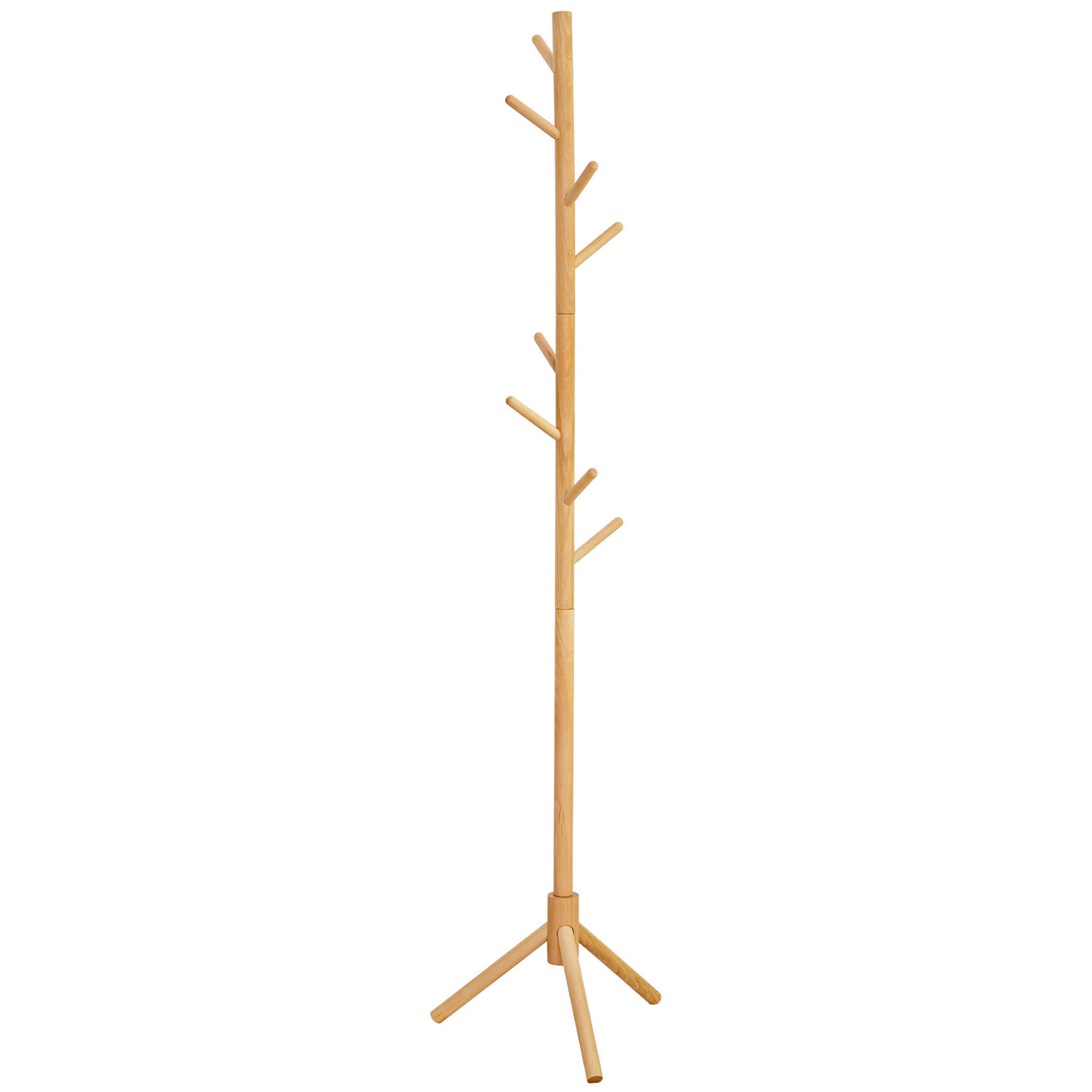 Kleiderständer aus Holz mit 8 Haken