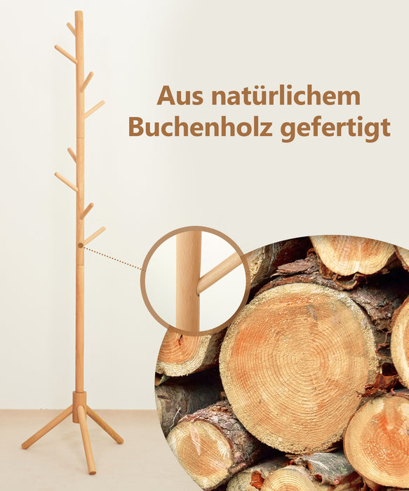 Kleiderständer aus Holz mit 8 Haken YB053-W020_5