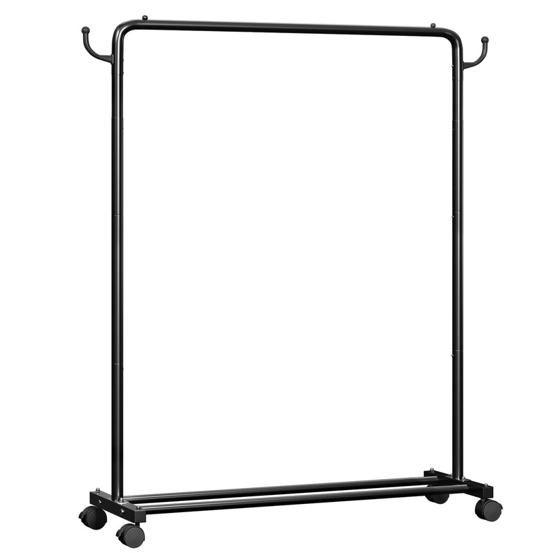 Yorbay höhenverstellbarer Kleiderständer aus Metall mit Rollen, Haken und Ablage - YB087 - T071 - 1 - Yorbay.de