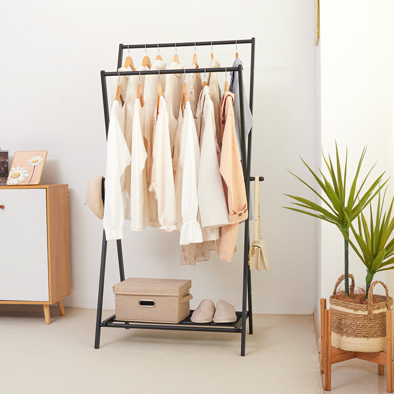 Yorbay Klappbare Garderobenständer aus Bambus Weiß - YB033-Z068 - 14 - Yorbay.de