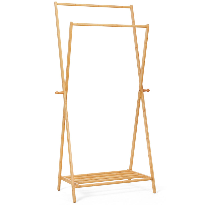 Yorbay Klappbare Garderobenständer aus Bambus Natur - YB033-Z066 - 4 - Yorbay.de