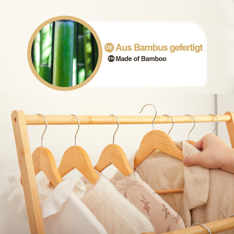 Yorbay Klappbare Garderobenständer aus Bambus Natur - YB033-Z066 - 5 - Yorbay.de