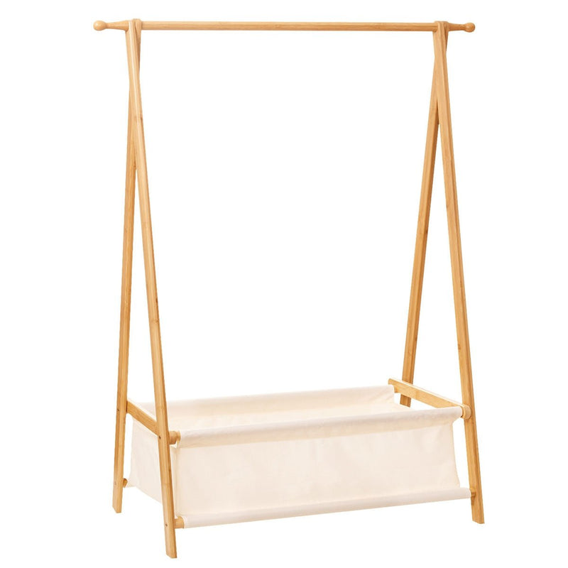 Yorbay klappbare Kinder Kleiderständer aus Bambus mit Aufbewahrungsbox - YB009-Z018 - 3 - Yorbay.de