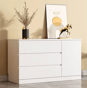 Kommode mit 4 Schubladen und 2 Ablagen, 75 × 120 × 40 cm - YB - W3019S00005 - 2 - Yorbay.de