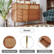 Kommode mit 6 Schubladen, 90 × 120 × 40 cm - YB - 091920AAA - 4 - Yorbay.de