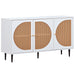 Sideboard mit 3 Rattan - Türen und Metallgriffen - YB - 307049054WAA - 7 - Yorbay.de