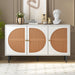 Sideboard mit 3 Rattan - Türen und Metallgriffen - YB - 307049054WAA - 8 - Yorbay.de