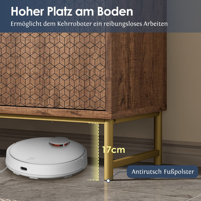 Geprägte Struktur - Kommode mit 3 Schubladen und 2 Türen - YB - AB20561112A - 5 - Yorbay.de