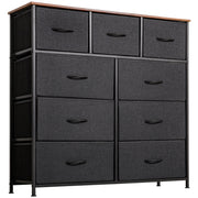 Yorbay Kommode mit 9 Schubladen aus Stoff, schwarz - YB041-T039 - 1 - Yorbay.de