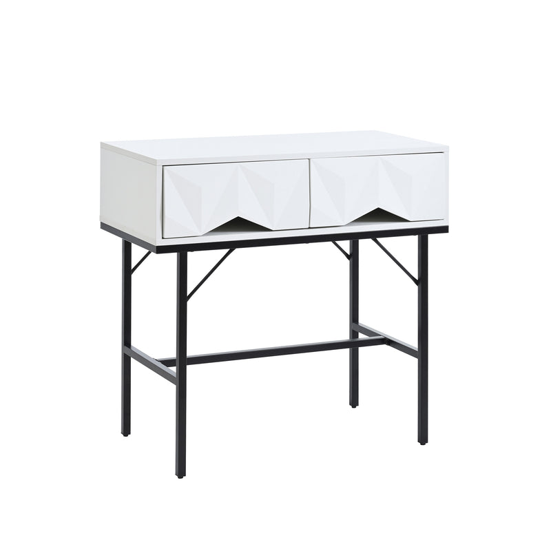Konsolentisch mit geometrischem Schubladendesign - YB - N651P206004S - 10 - Yorbay.de