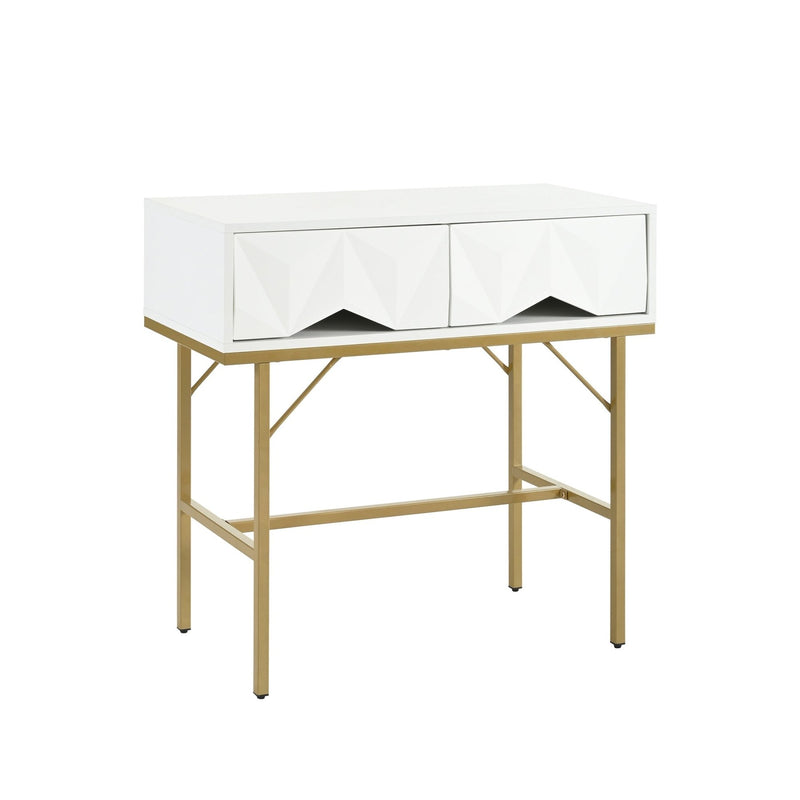 Konsolentisch mit geometrischem Schubladendesign - YB - N651P206004G - 1 - Yorbay.de