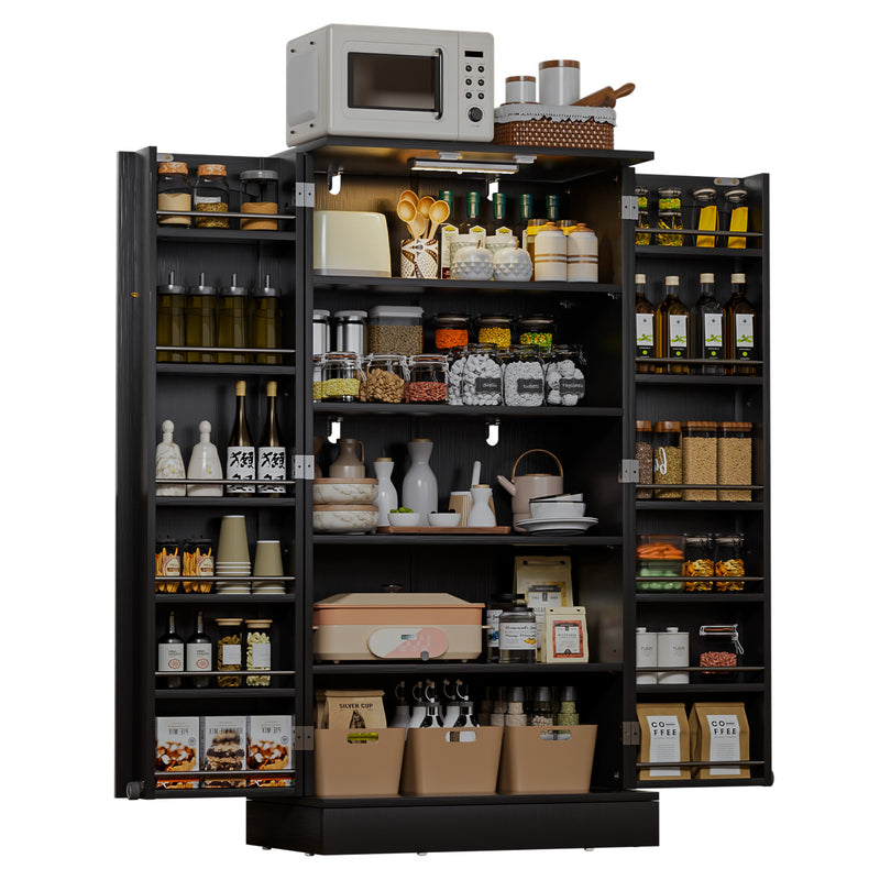 Yorbay Küchenschrank 120cm mit Doppeltür und Sensorlicht - YW007-D091 - 16 - Yorbay.de