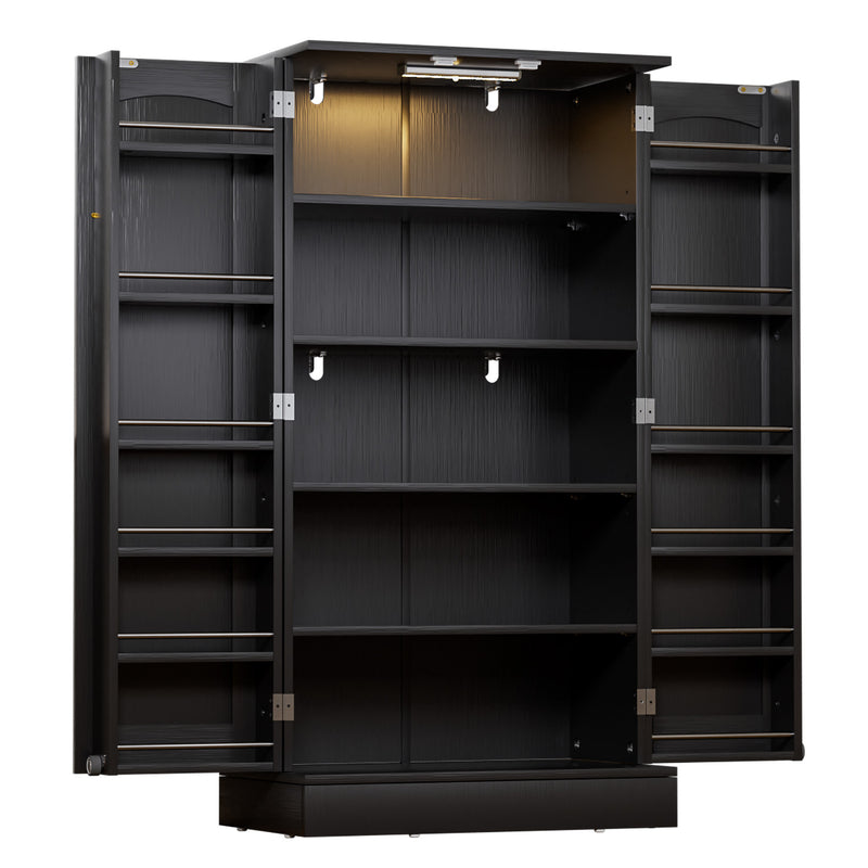 Yorbay Küchenschrank 120cm mit Doppeltür und Sensorlicht - YW007-D074 - 12 - Yorbay.de