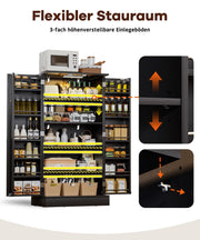 Yorbay Küchenschrank 120cm mit Doppeltür und Sensorlicht - YW007-D091 - 19 - Yorbay.de