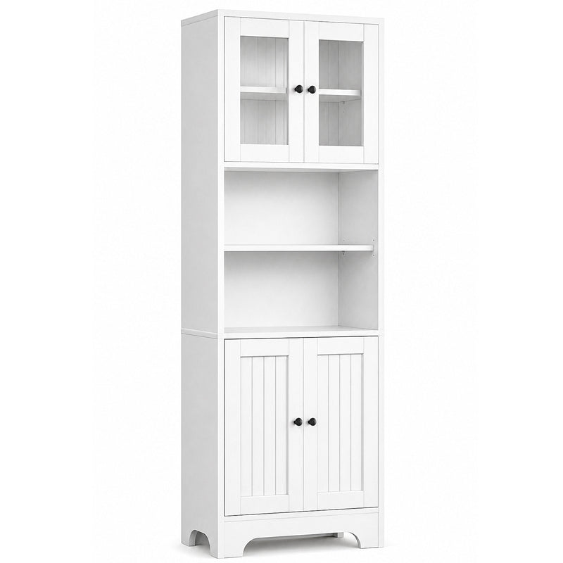 Yorbay Küchenschrank Weiß mit 6 Ebenen - YW006-D073 - 1 - Yorbay.de