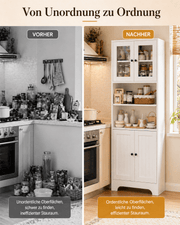 Yorbay Küchenschrank Weiß mit 6 Ebenen - YW006-D073 - 7 - Yorbay.de