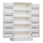 Yorbay Küchenschrank 120cm Weiß mit Doppeltür und Sensorlicht - YW007-D074 - 1 - Yorbay.de