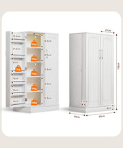 Yorbay Küchenschrank 120cm Weiß mit Doppeltür und Sensorlicht - YW007-D074 - 3 - Yorbay.de