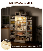 Yorbay Küchenschrank 120cm Weiß mit Doppeltür und Sensorlicht - YW007-D074 - 6 - Yorbay.de