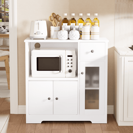 Yorbay Küchenschrank mit Schublade, 80 × 80 × 40 cm - YW009-D077 - 2 - Yorbay.de