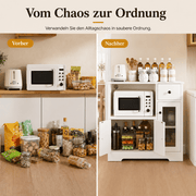 Yorbay Küchenschrank mit Schublade, 80 × 80 × 40 cm - YW009-D077 - 6 - Yorbay.de