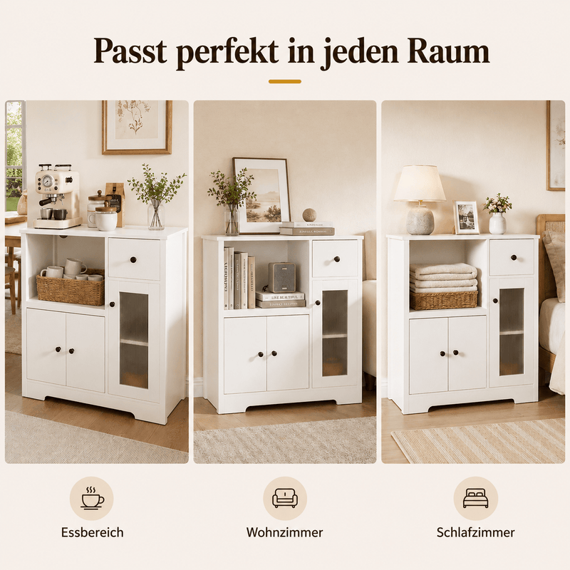 Yorbay Küchenschrank mit Schublade, 80 × 80 × 40 cm - YW009-D077 - 7 - Yorbay.de