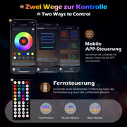 Yorbay Weinregal aus Holz mit Glashalter und LED - Beleuchtung - YB021 - D041 - 6 - Yorbay.de