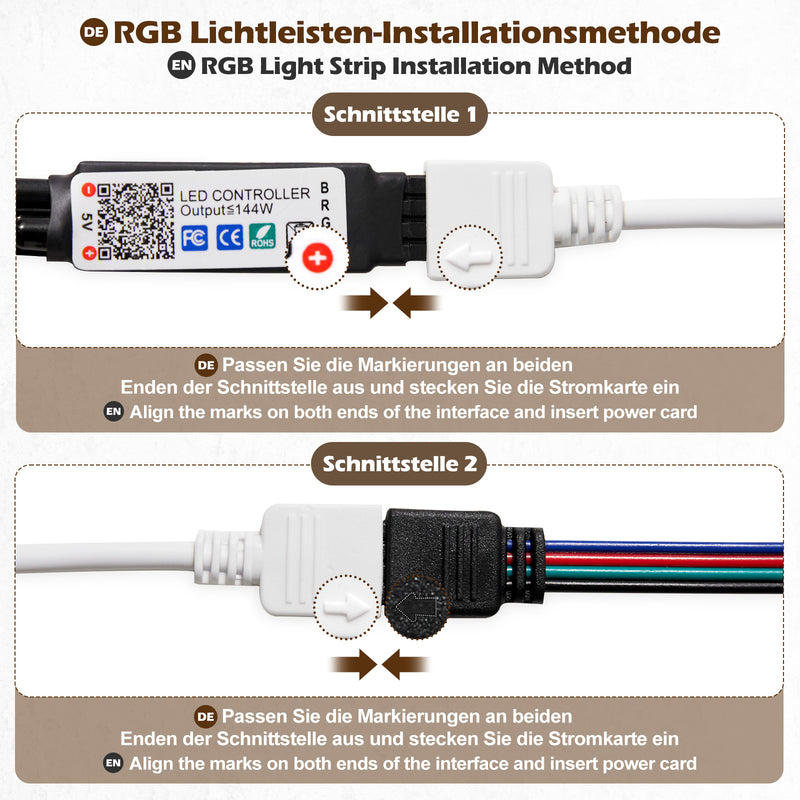 Yorbay Weinregal aus Holz mit Glashalter und LED - Beleuchtung - YB021 - D041 - 7 - Yorbay.de