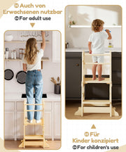 Yorbay 3 - in - 1 Montessori Kinder Lernturm in Bärenform - YB094-D050 - 9 - Yorbay.de