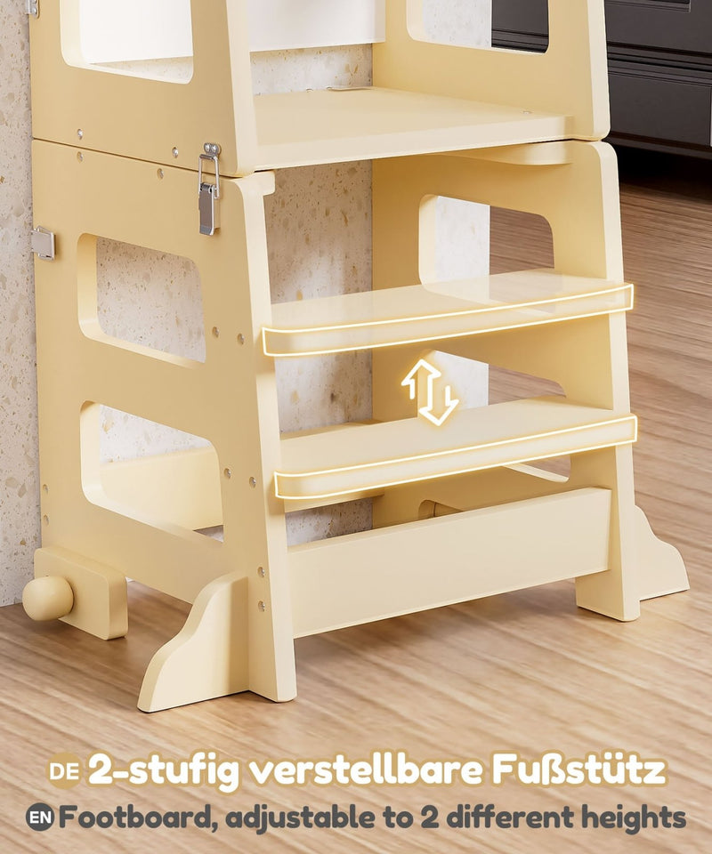 Yorbay 3 - in - 1 Montessori Kinder Lernturm in Bärenform - YB094-D050 - 8 - Yorbay.de