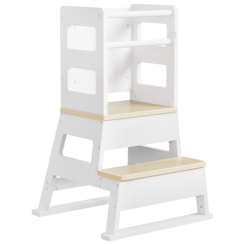 Yorbay Montessori Kinder Lernturm mit Tafel - YB091-D047 - 1 - Yorbay.de