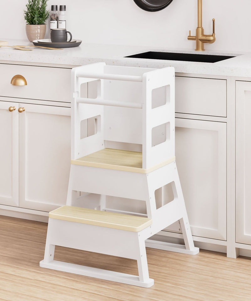 Yorbay Montessori Kinder Lernturm mit Tafel - YB091-D047 - 10 - Yorbay.de