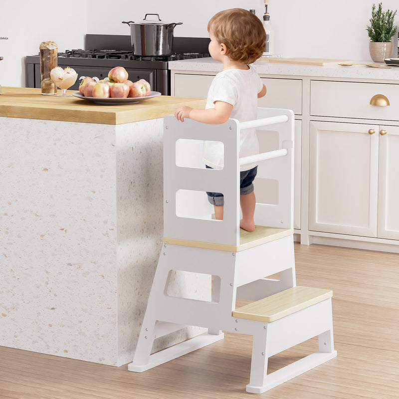 Yorbay Montessori Kinder Lernturm mit Tafel - YB091-D047 - 2 - Yorbay.de