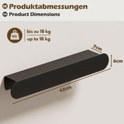 Yorbay Metall-Wandgarderobe mit Ablage und Haken, verschiedene Größen - YM001-N005 - 27 - Yorbay.de