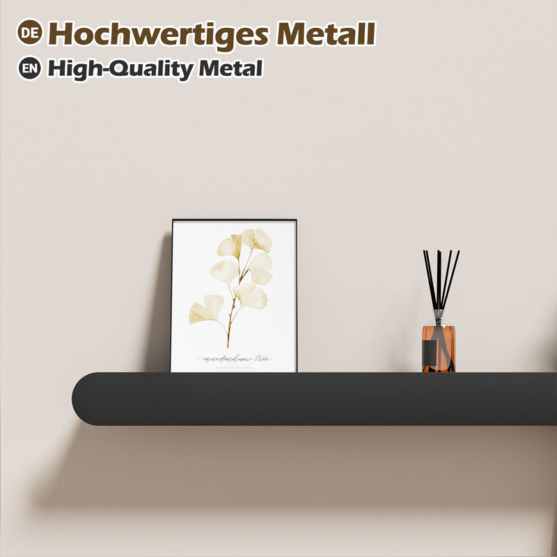 Yorbay Metall-Wandgarderobe mit Ablage und Haken, verschiedene Größen - YM001-N005 - 36 - Yorbay.de