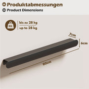 Yorbay Metall-Wandgarderobe mit Ablage und Haken, verschiedene Größen - YM001-N005 - 37 - Yorbay.de