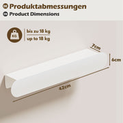 Yorbay Metall-Wandgarderobe mit Ablage und Haken, verschiedene Größen - YM001-N006 - 17 - Yorbay.de