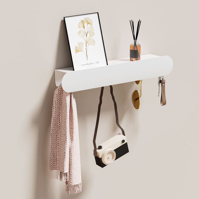 Yorbay Metall-Wandgarderobe mit Ablage und Haken, verschiedene Größen - YM001-N006 - 18 - Yorbay.de