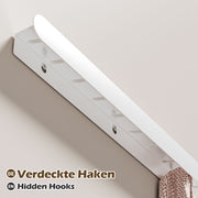 Yorbay Metall-Wandgarderobe mit Ablage und Haken, verschiedene Größen - YM001-N003 - 46 - Yorbay.de