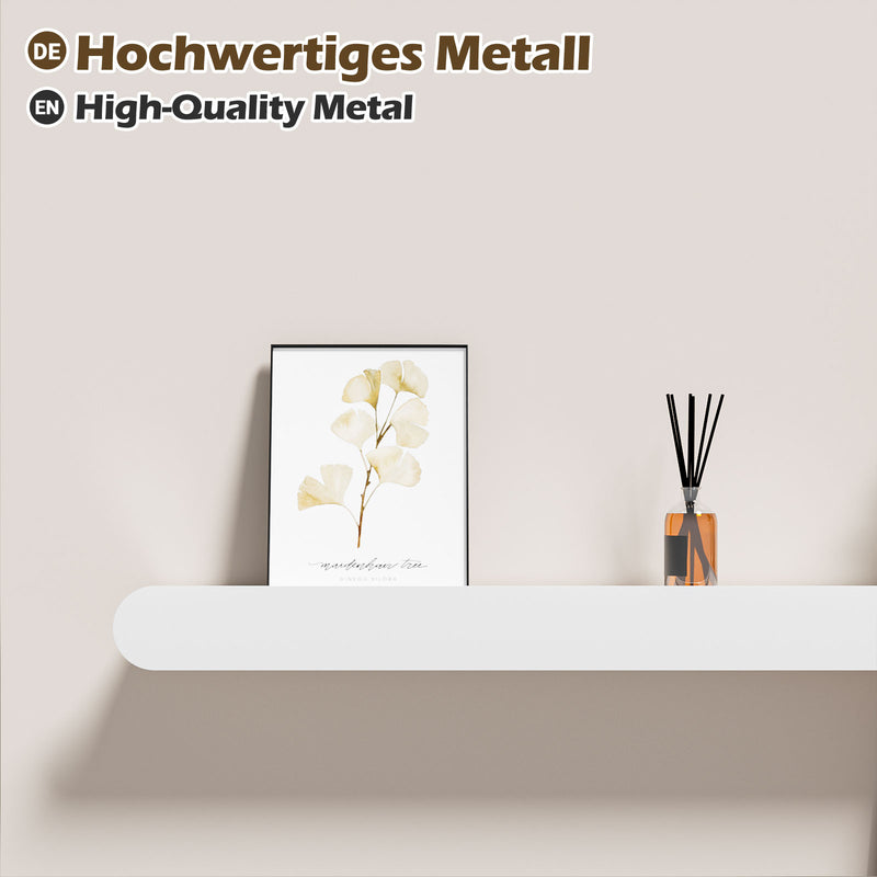 Yorbay Metall-Wandgarderobe mit Ablage und Haken, verschiedene Größen - YM001-N003 - 47 - Yorbay.de
