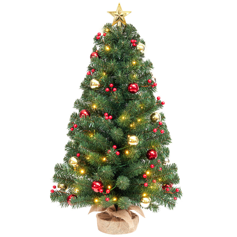 Yorbay 40 cm Mini - LED - Weihnachtsbaum mit Beleuchtung - O035 - 12 - Yorbay.de