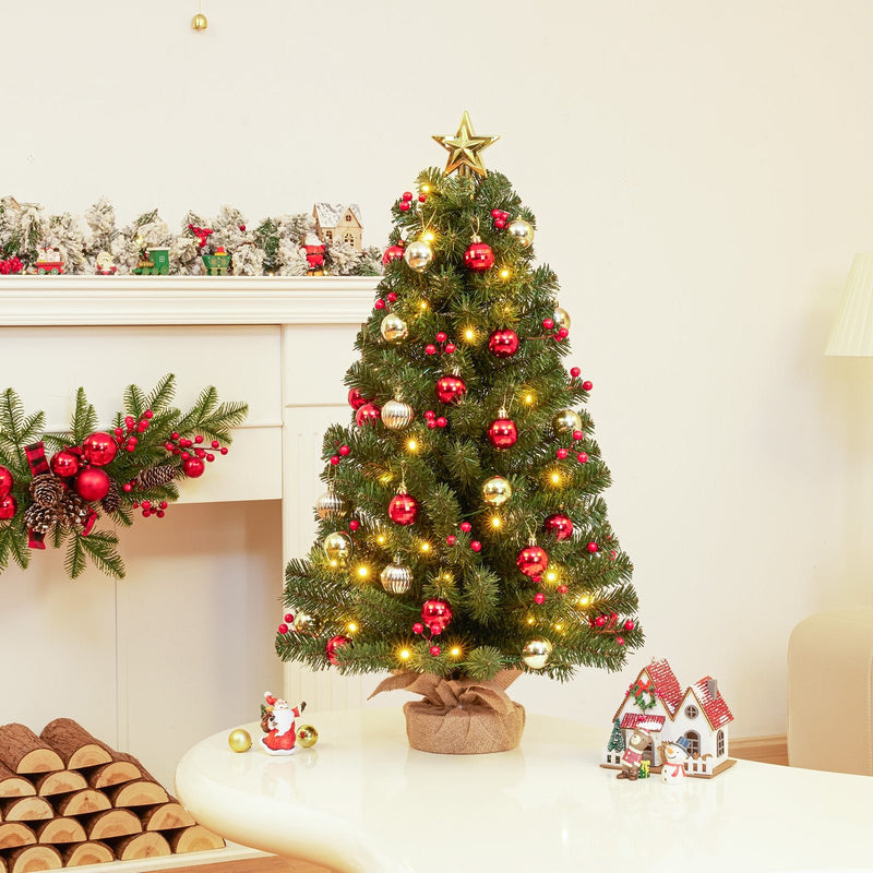 Yorbay 40 cm Mini - LED - Weihnachtsbaum mit Beleuchtung - O031 - 13 - Yorbay.de