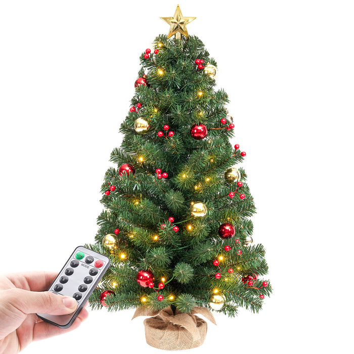 Yorbay Mini - LED - Weihnachtsbaum mit Beleuchtung und 8 Beleuchtungsmodi, 40 cm / 70 cm - O034 - 12 - Yorbay.de